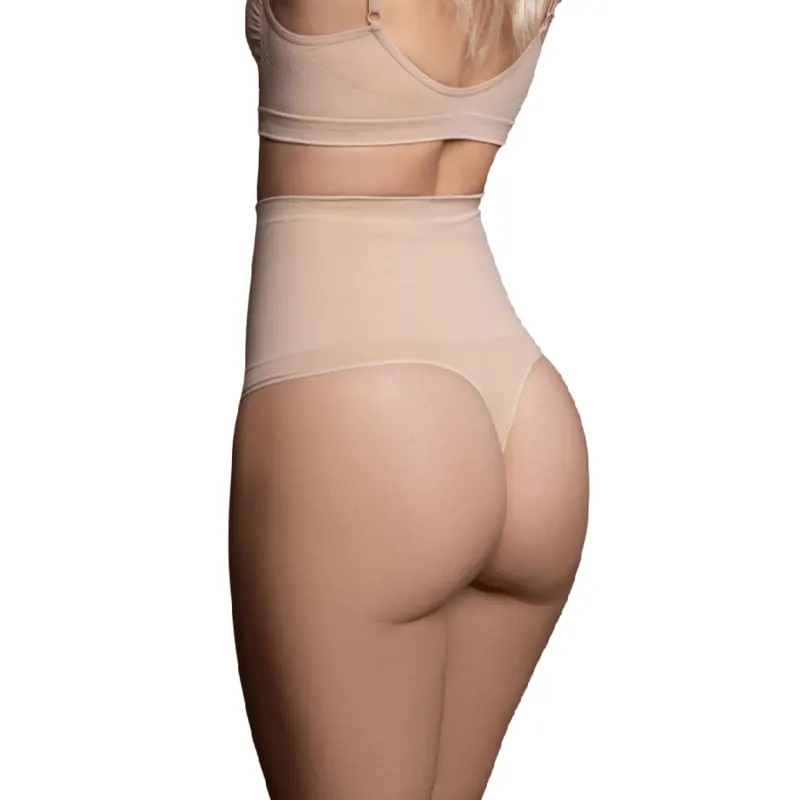Bye-Bra - Tanga Style Seamless Girdle Beige Size M