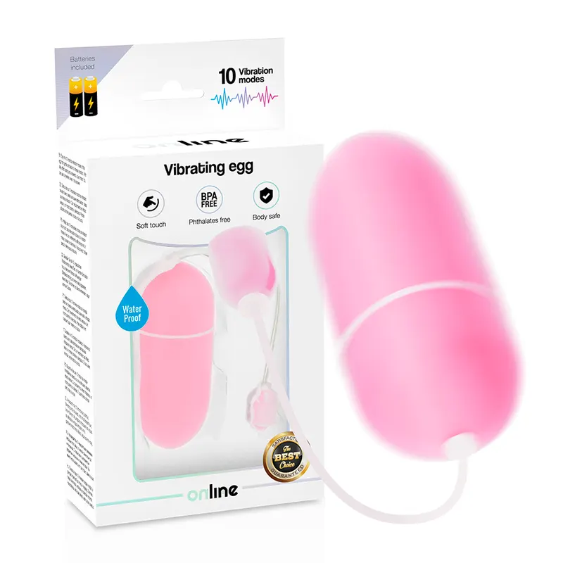 Online - Sumergible vibrador huevo rosa