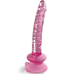 Icicles - N. 86 Glass dildo With succión Cup