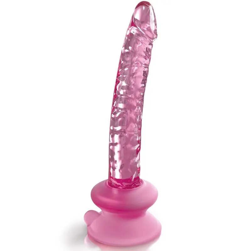 Icicles - N. 86 Glass dildo With succión Cup