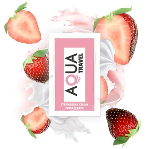 Aqua Travel - Strawberry crema Flavour Waterbased lubricante 6 Ml