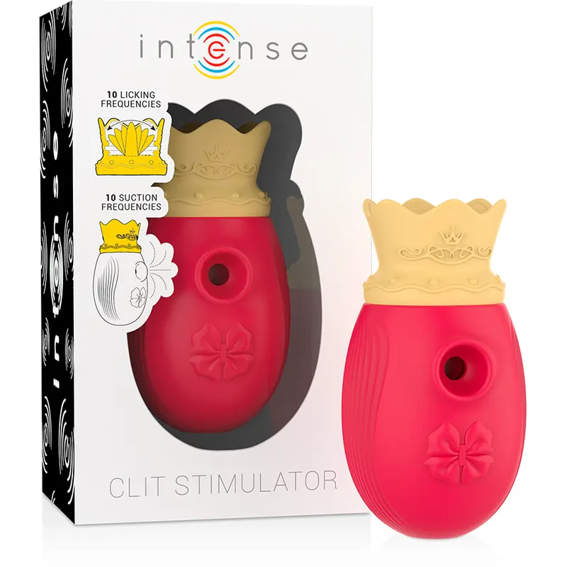 Intense - Clitoris Stimulator 10 succión And Licking modos - rojo