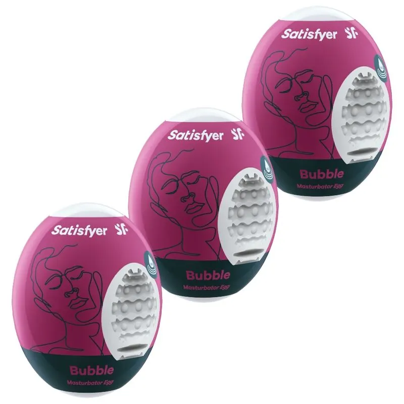Satisfyer - 3 masturbador Eggs Bubble