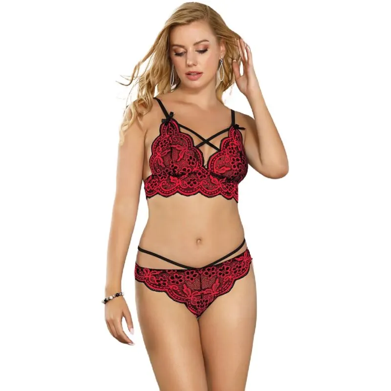 Subblime - Set Two Pieces set Lace Top And braguitas S/M