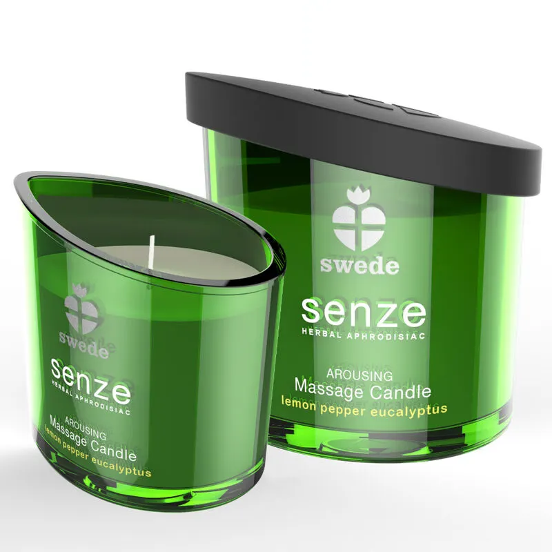 Swede - Senze Arousing vela de masaje - Lemon, Pepper, Eucalyptus