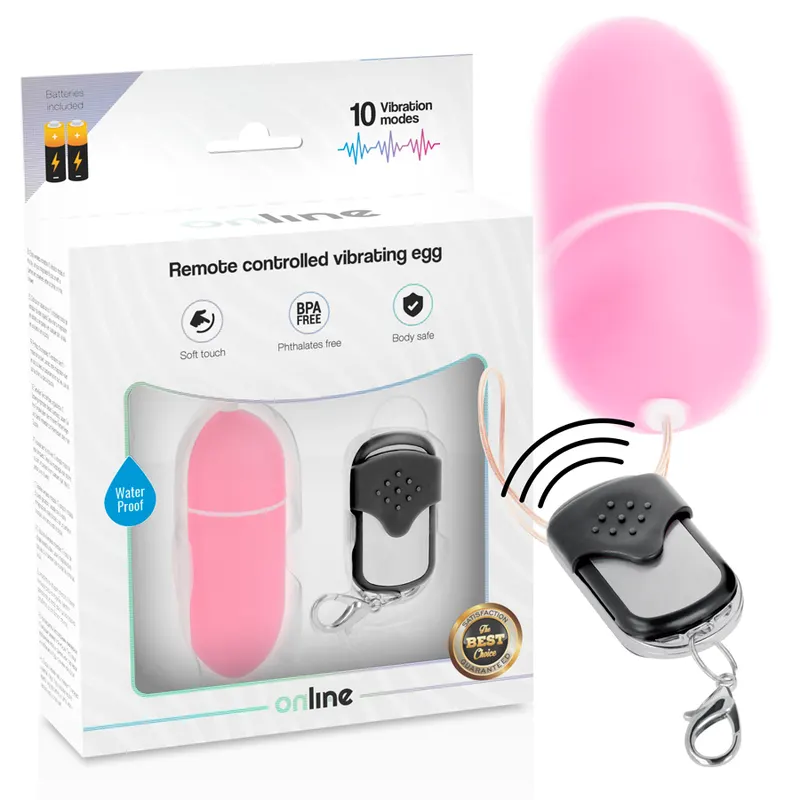 Online - Control remoto vibrador huevo L rosa