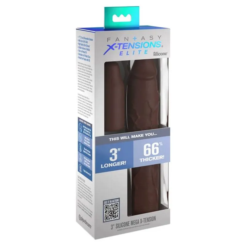 Fantasy X- Tensions - Pipedreams funda 22,86 Cm + 7,62 Cm plug Brown