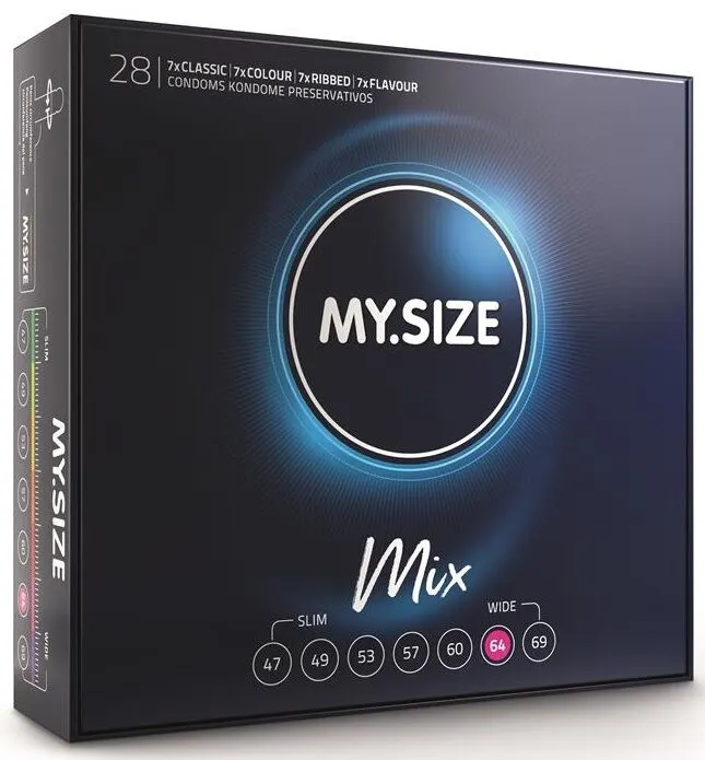 My Size - Mix preservativos 64 Mm 28 Units