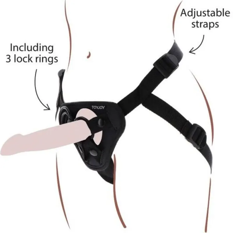 Get Real - Strap-on arnés negro