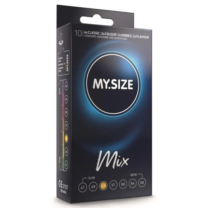 My Size - Mix preservativos 53 Mm 10 Units
