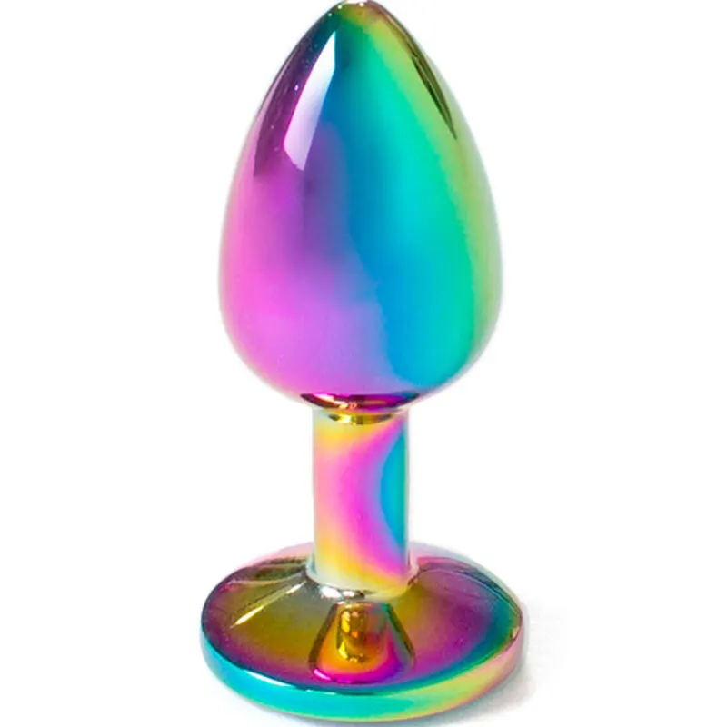 Secretplay - Metal plug anal Rainbow Small Size 7 Cm