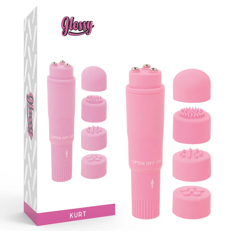Glossy - Kurt Pocket masajeador rosa