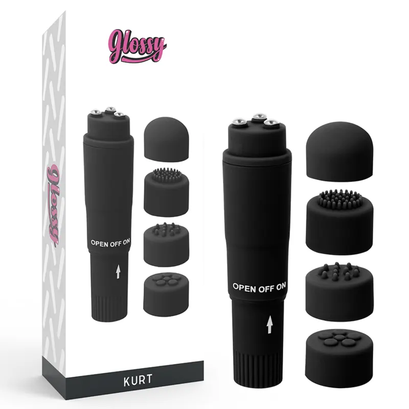 Glossy - Kurt Pocket masajeador negro