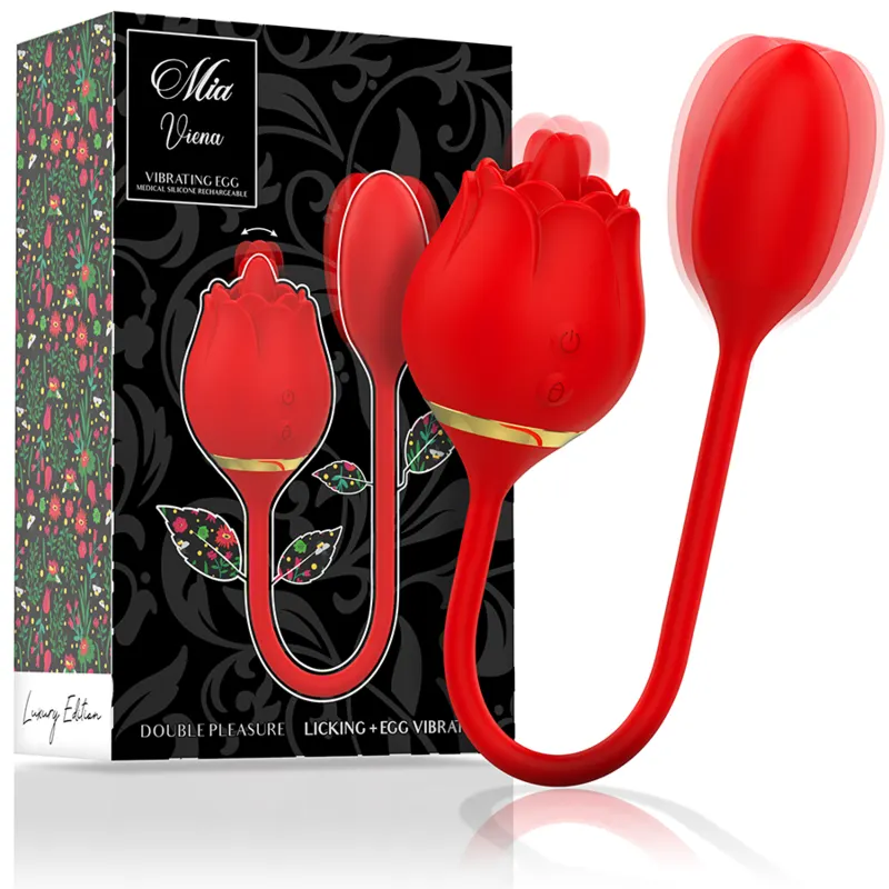 Mia - Vienna doble Pleasure Licking + vibrador huevo