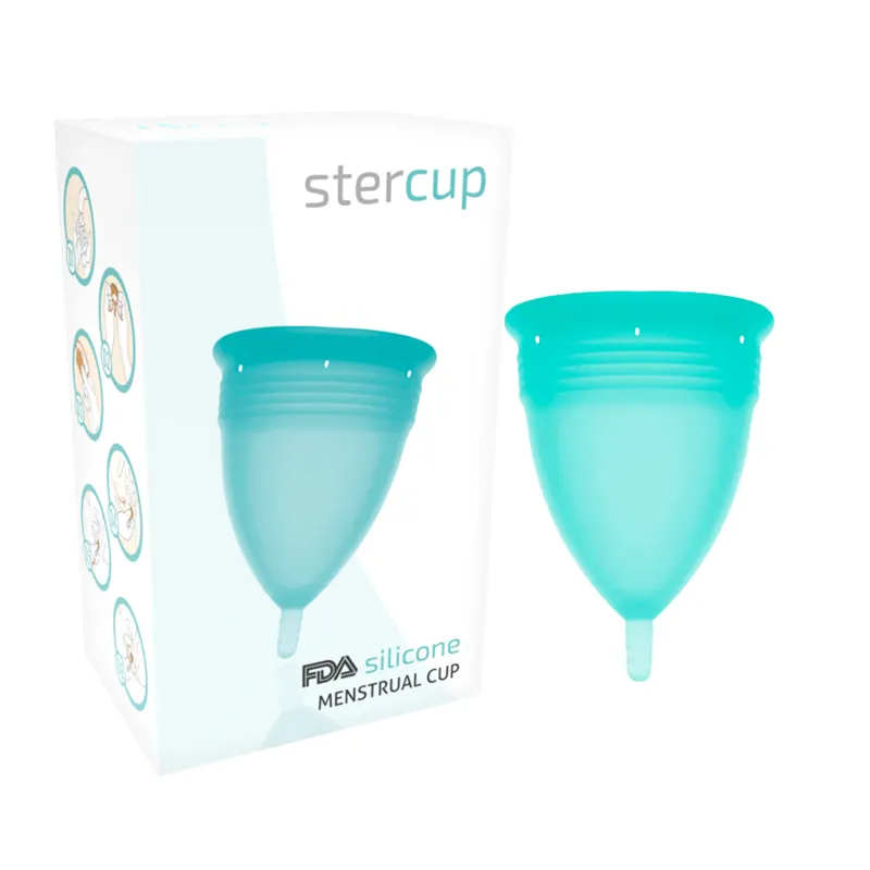 Stercup - Fda silicona Menstrual Cup Aquamarine - Size S