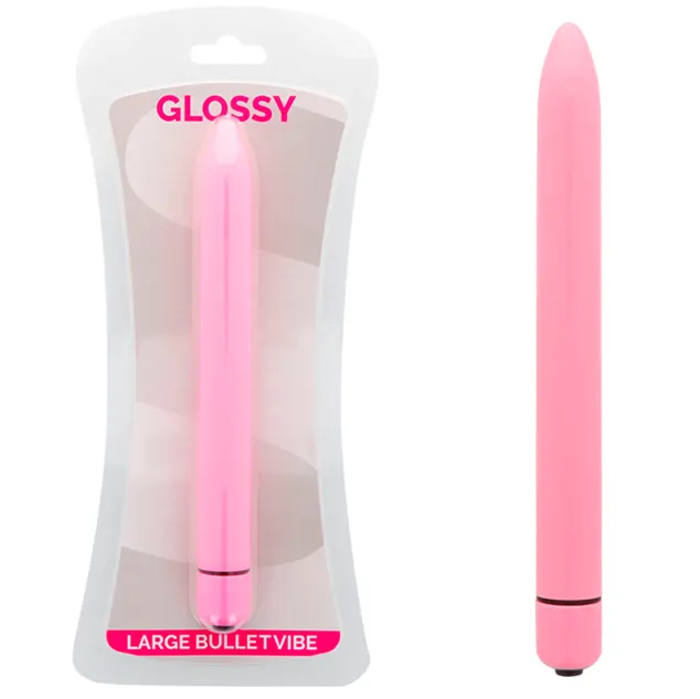 Glossy - Slim vibrador rosa