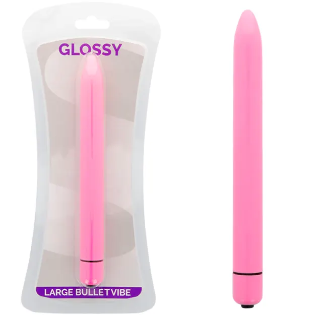 Glossy - Slim vibrador Deep Rose
