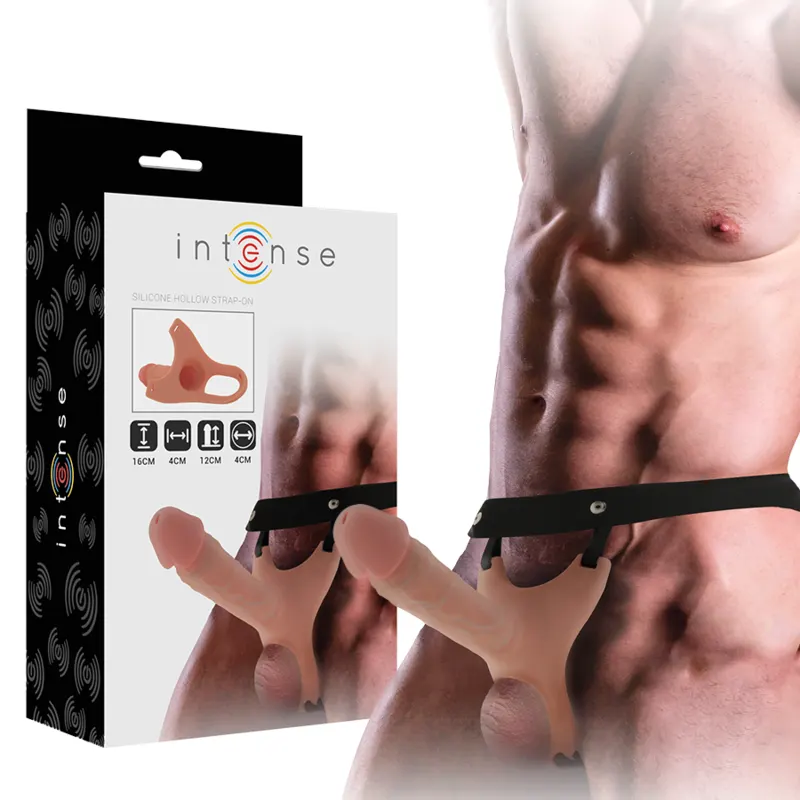 Intense - Hollow arnés With silicona dildo 16 X 3.5 Cm