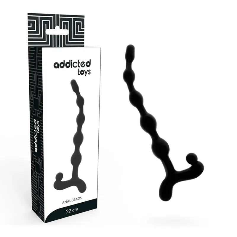 Addicted Toys - Anal bolas 22 Cm negro