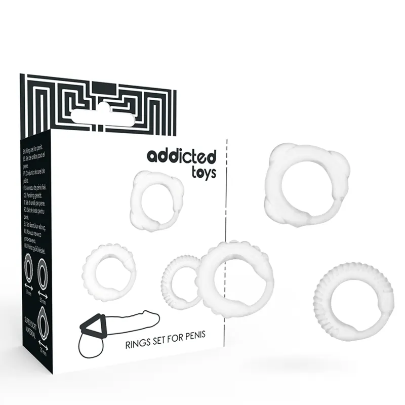 Addicted Toys - C-anillo set transparente