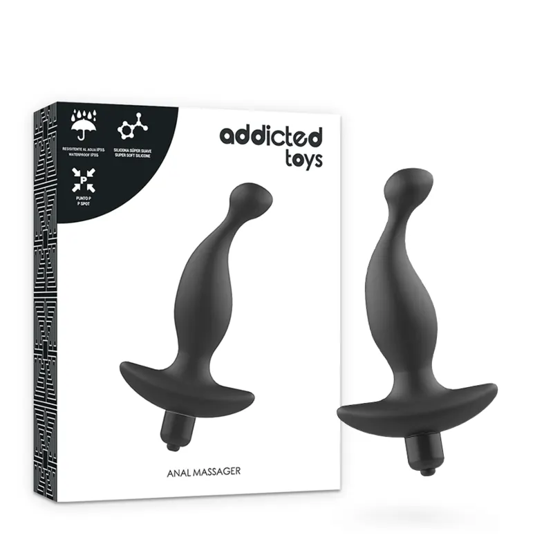 Addicted Toys - Anal masajeador With negro Vibrationmodel 1