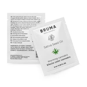 Bruma - Sativa Seed aceite Sliding gel Warming Cannabis Flavor 6 Ml