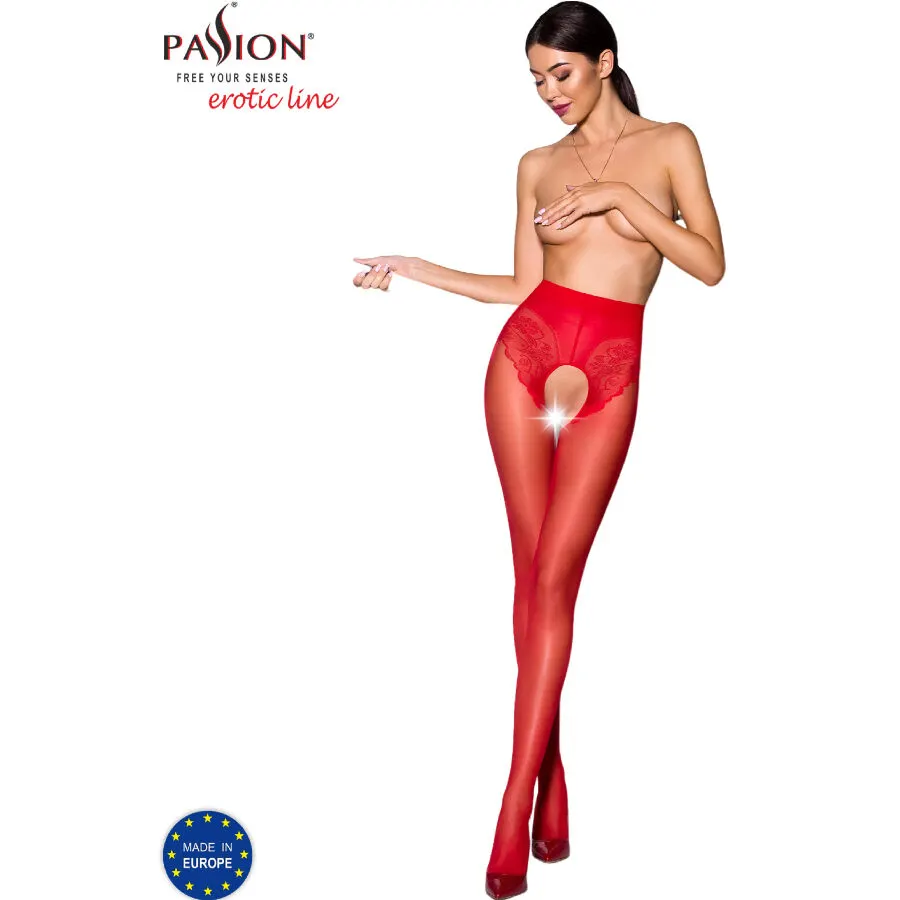 Passion - Tiopen 006 rojo Tights 1/2 30 Den