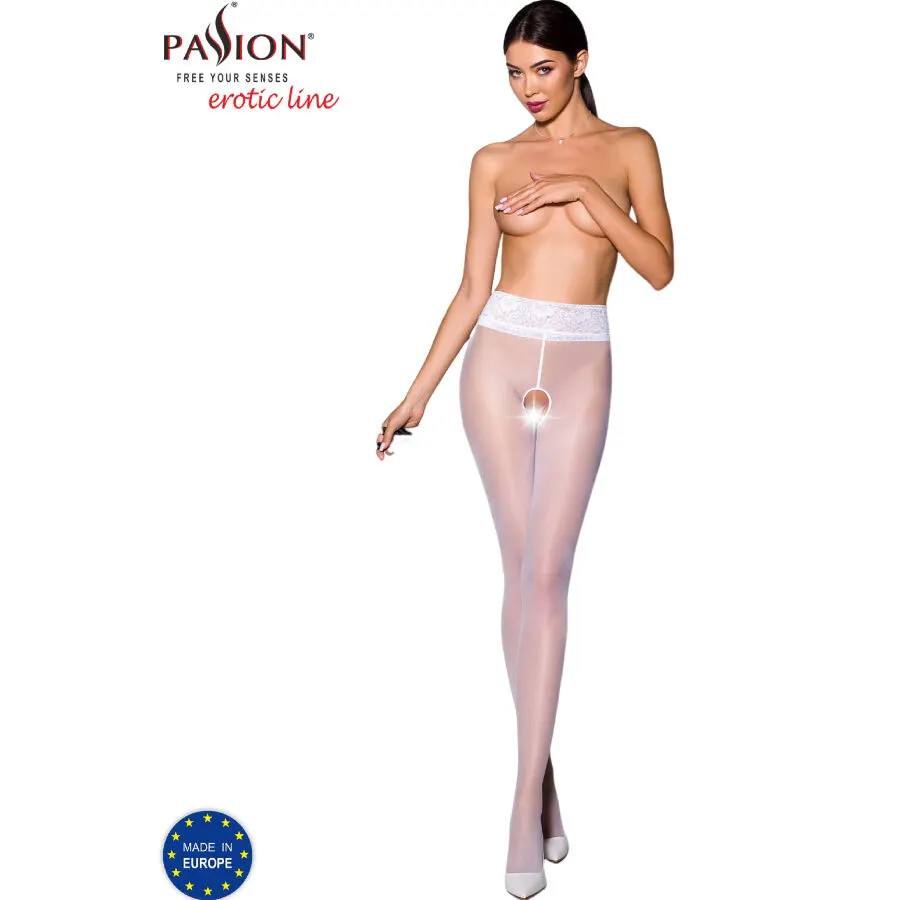 Passion - Tiopen 008 blanco Tights 3/4 30 Den