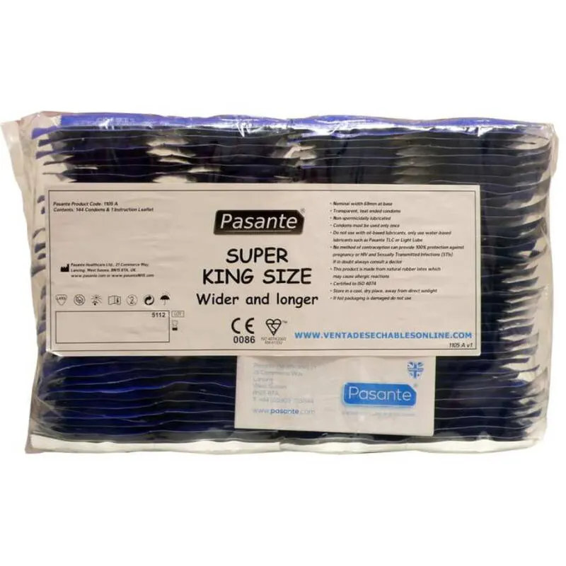 Pasante - Preservativos Size Super King Bag 144 Units