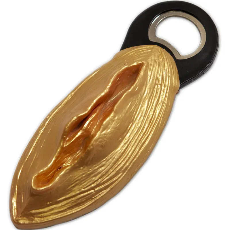 Diablo Picante - Negro dorado Vagina Shaped Opener