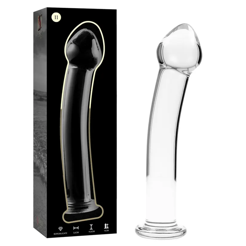 Nebula Series By Ibiza - Model 11 dildo Borosilicate Glass transparente 16 Cm -O- 3 Cm