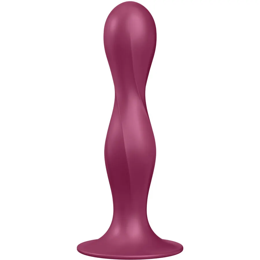 Satisfyer - Doble Ball-R silicona dildo Garnet