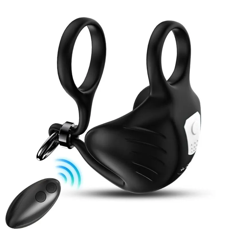 Armony - Manta Scrotum vibrador anillo control remoto negro