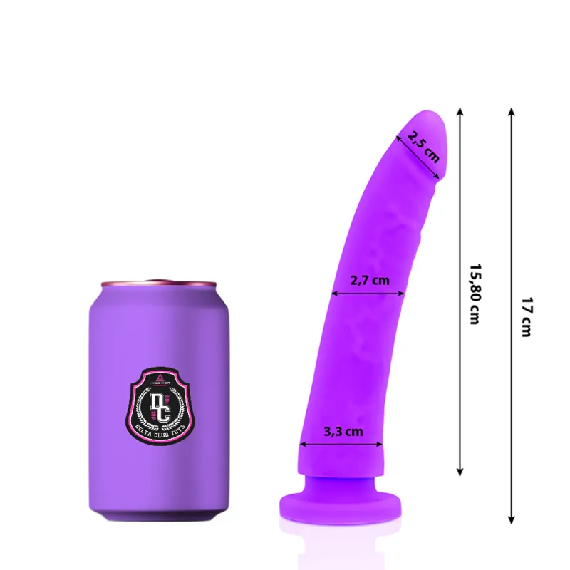 Delta Club - Toys Lilac dildo Medical silicona 17 Cm -O- 3 Cm