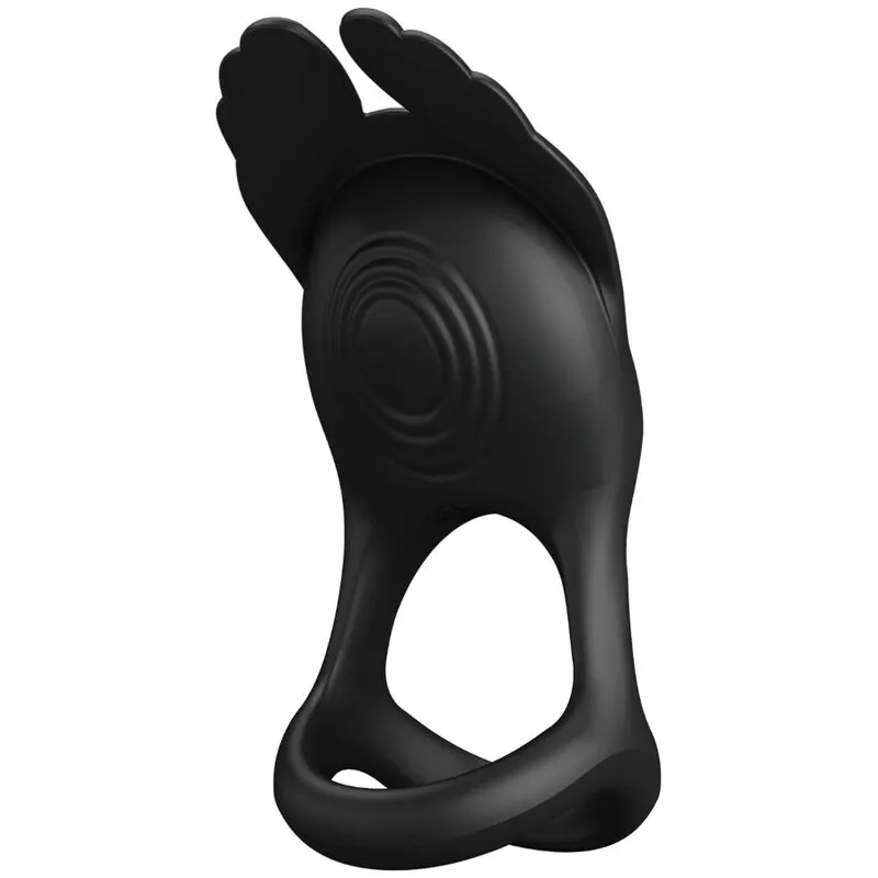 Pretty Love - Silas Vibrant anillo para el pene 7 Vibrations negro silicona