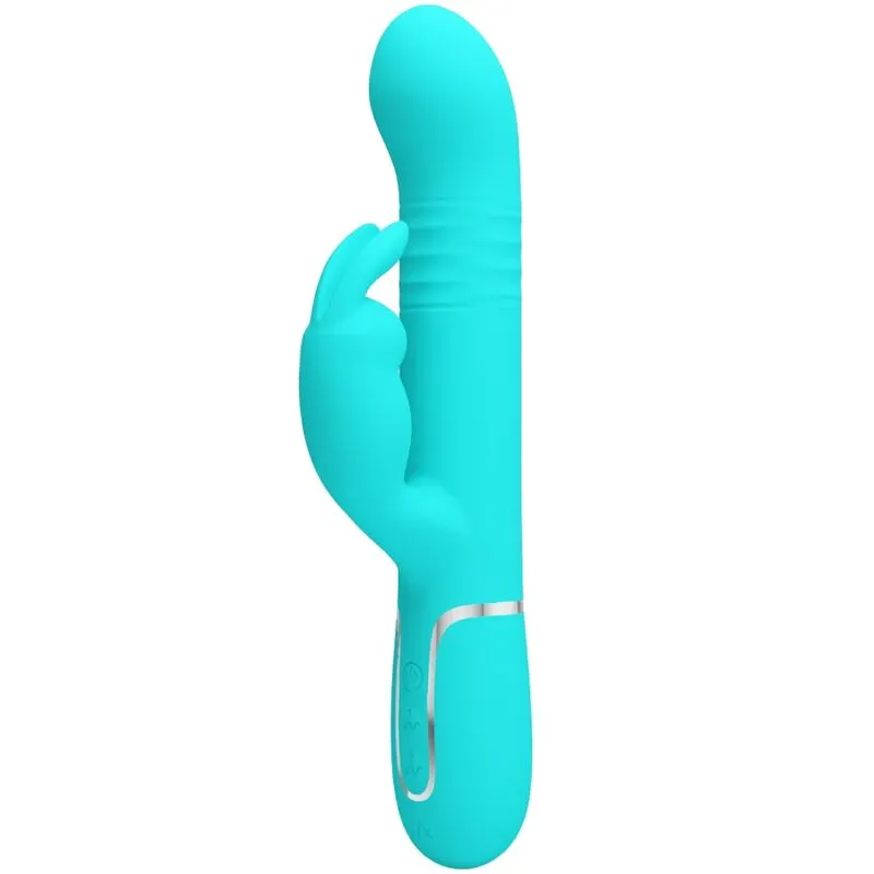 Pretty Love - Coale rabbit vibrador Pearls Aqua verde