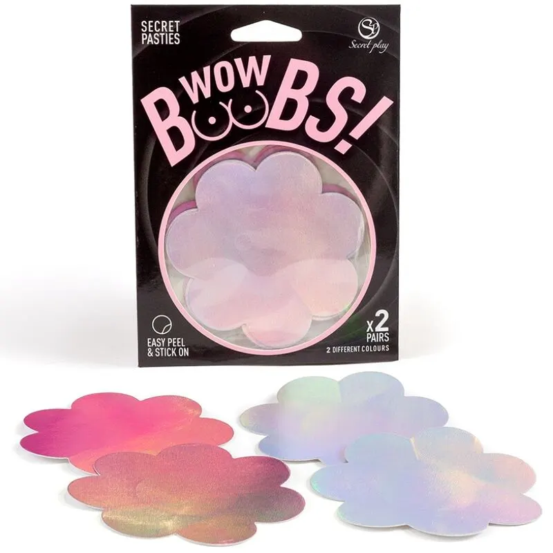 Secret Play - Wow Boobs! Flower pezones Covers