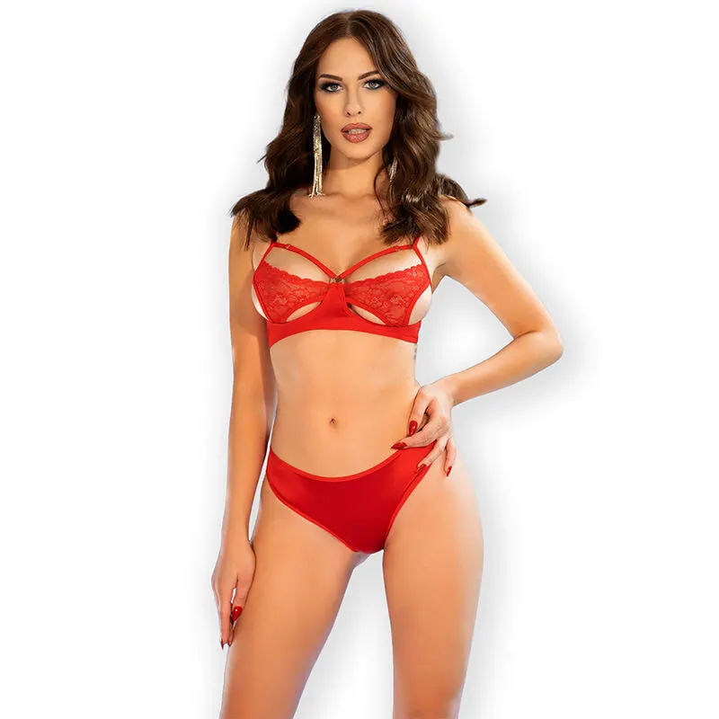 Chilirose - Cr 4676 set Two Pieces rojo S