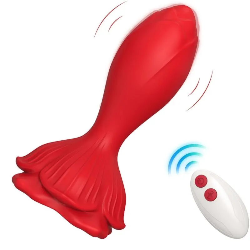 Armony - Rosa vibrador & plug anal Small control remoto rojo