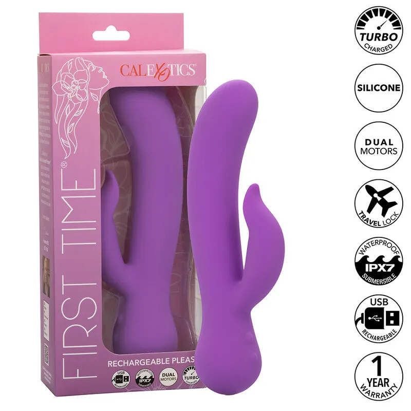 Calexotics - First Time vibrador Pleaser recargable morado