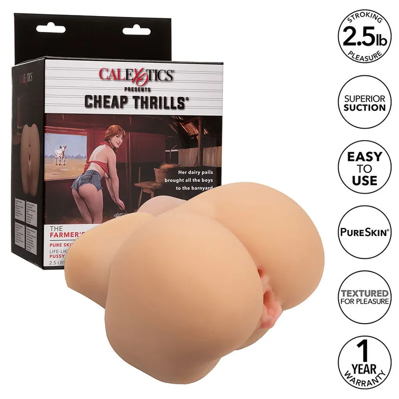 Calexotics - The Farmers Daughter doble realista masturbador color carne