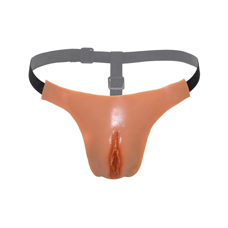 Hidden Desire - Alter Ego Adjustable Open Vagina String color carne