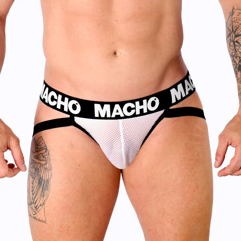 Macho - Mx26X1 Jock Grid blanco S