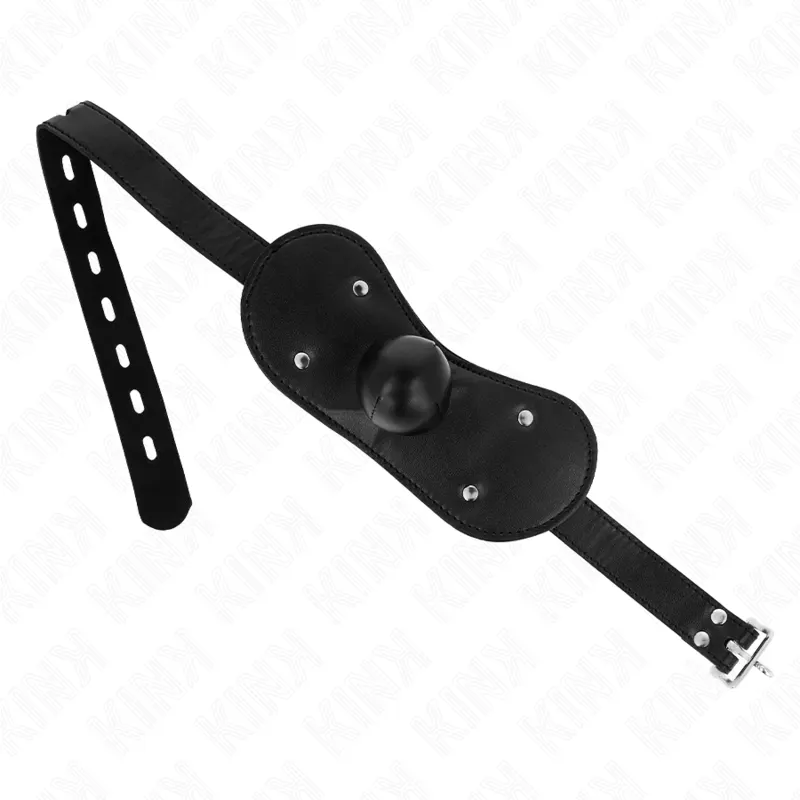 Kink - Ball Gag Mouth antifaz With Lock Adjustable 42-60 Cm