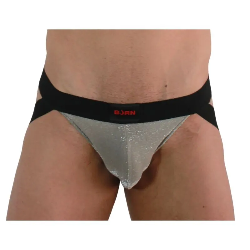 Burn - 001 Jock Shiny Beige / negro S