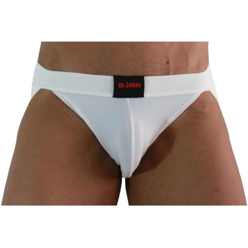 Burn - 007 Jock Lycra blanco M