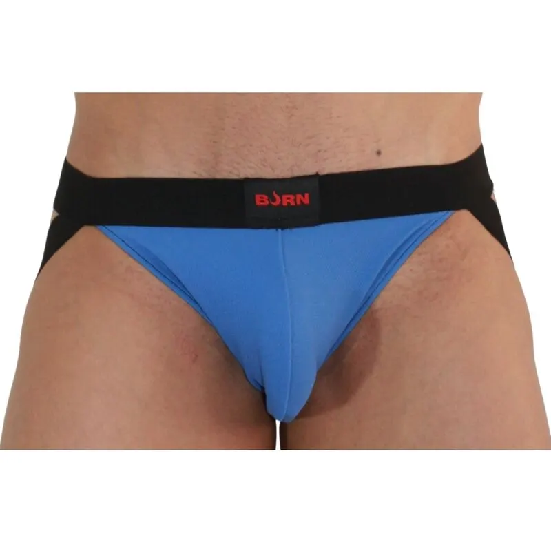 Burn - 008 Jock azul / negro M