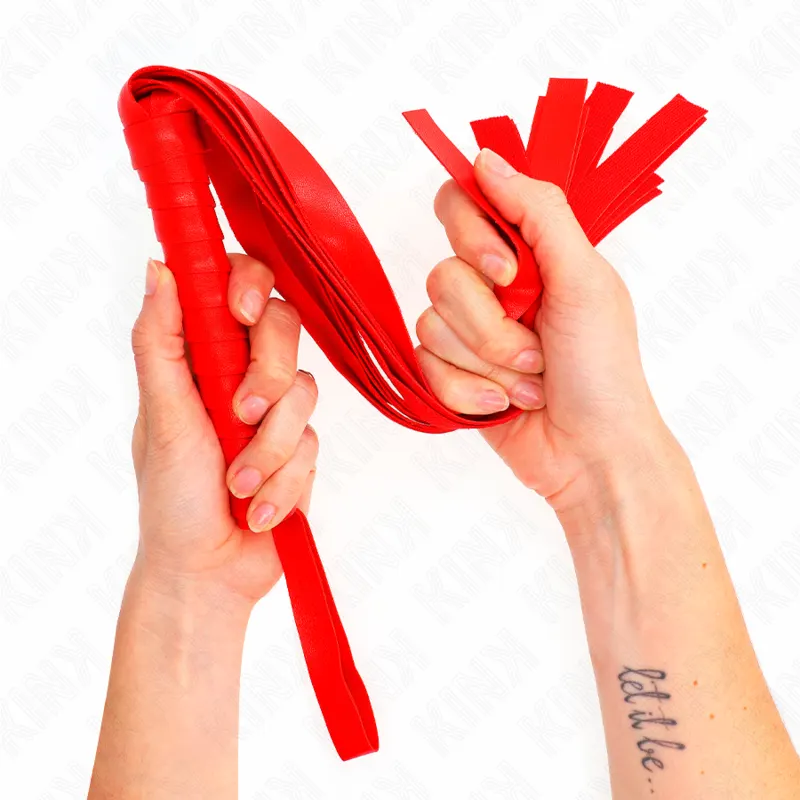 Kink - Rojo Wide Tail látigo 48.5 Cm