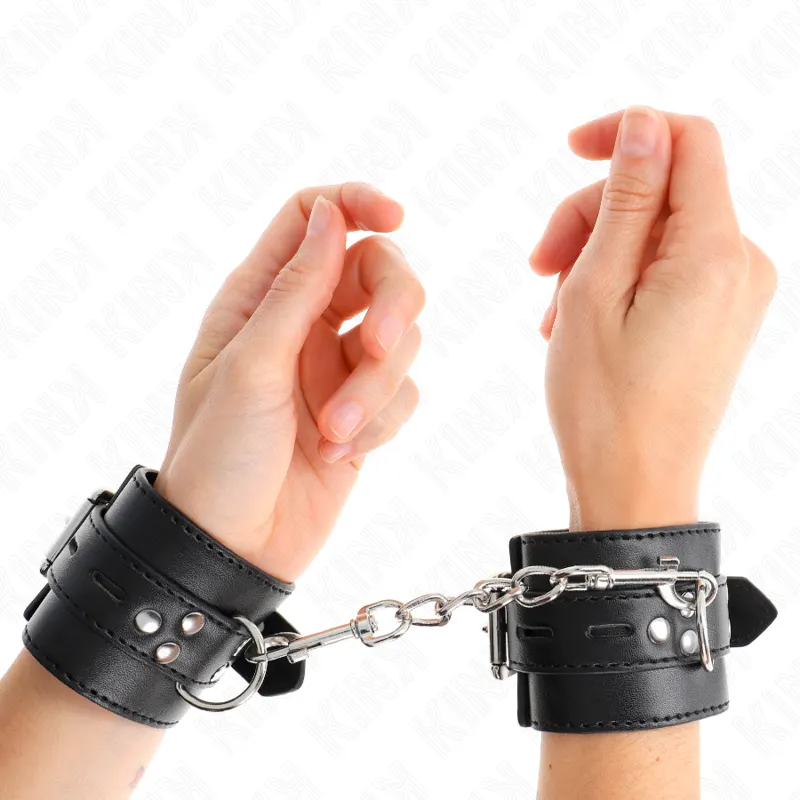 Kink - Wrist Restraints negro With negro Belt Adjustable 17-28 Cm X 6 Cm