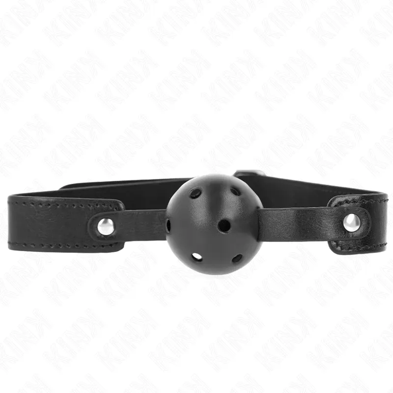 Kink - Negro Breathable Ball 4.5 Cm Gag 65 X 2.5 Cm
